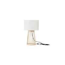 Veioza NovaLuce LOIS natural, textil, bej, alb, E27 - NL-9586533