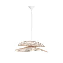 Pendul NovaLuce ARTIC metal, natural, alb, maro, E27 - NL-9586601