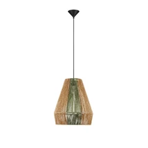 Pendul NovaLuce DENA metal, natural, negru, maro, E27 - NL-9586603