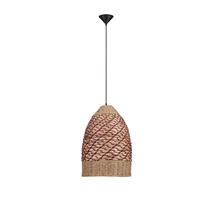 Pendul NovaLuce MAPI metal, natural, negru, maro, E27 - NL-9586605