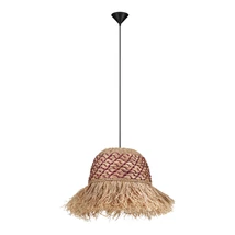 Pendul NovaLuce SORELLO metal, natural, negru, maro, E27 - NL-9586613
