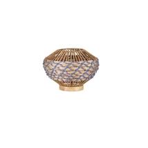 Veioza NovaLuce MAPI lemn, natural, maro, albastru, E27 - NL-9586624