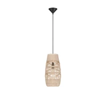 Pendul NovaLuce RIU metal, natural, negru, bej, E27 - NL-9586631