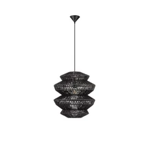 Pendul NovaLuce NUA metal, franghie, negru, E27 - NL-9586645