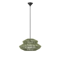 Pendul NovaLuce NUA metal, franghie, negru, verde, E27 - NL-9586647