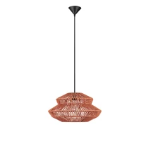 Pendul NovaLuce NUA metal, franghie, negru, portocaliu, E27 - NL-9586648