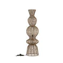 Lampadar NovaLuce BREENA metal, franghie, maro, E27 - NL-9586659