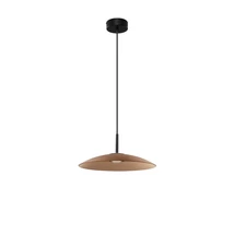 Pendul NovaLuce POLIFEMO metal, sticla, negru, maro, LED, 12W, 3000K, 1040 Lm - NL-9620145