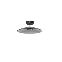 Aplica de tavan NovaLuce POLIFEMO metal, sticla, negru, fumuriu, LED, 12W, 3000K, 1040 Lm - NL-9620146