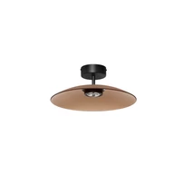 Aplica de tavan NovaLuce POLIFEMO metal, sticla, negru, maro, LED, 12W, 3000K, 1040 Lm - NL-9620147