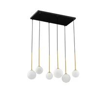 Pendul NovaLuce SAVOY metal, sticla, negru, auriu, opac, G9 - NL-9620158