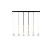 Pendul NovaLuce SAVOY metal, sticla, negru, auriu, opac, G9 - NL-9620159