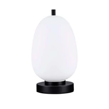 Veioza NovaLuce LATO metal, sticla, negru, alb, E14 - NL-9624089