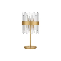Veioza NovaLuce CROWN metal, cristal, auriu, transparent, G9 - NL-9695122