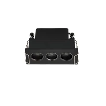 Spot incastrat NovaLuce CANON metal, negru, LED, 6W, 3000K, 310 Lm - NL-9695174