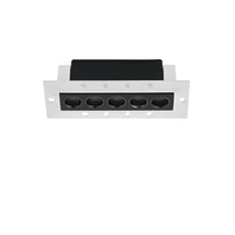 Spot incastrat NovaLuce CANON metal, negru, LED, 8W, 3000K, 401 Lm - NL-9695182