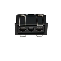 Spot incastrat NovaLuce CANON metal, negru, LED, 6W, 3000K, 310 Lm - NL-9695186