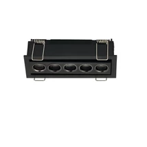 Spot incastrat NovaLuce CANON metal, negru, LED, 8W, 3000K, 401 Lm - NL-9695188