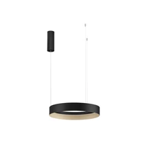 Pendul NovaLuce LUMIA metal, silicon, negru, auriu, sampanie, LED, 39W, 27000-4000K, 1521 Lm - NL-9695197