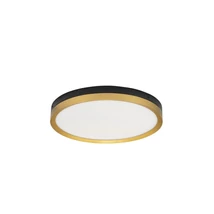 Plafoniera NovaLuce MR JOHN metal, acril, negru, auriu, LED, 3000K, 31W, 1915lm - NL-9695236