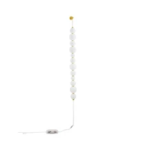 Aplica de perete NovaLuce FLEA metal, sticla, auriu, alb, LED, 3000K, 41W, 3955lm - NL-9695244