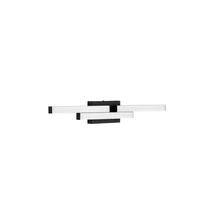 Aplica de perete pentru baie NovaLuce ATOM metal, acril, negru, alb, LED, 14W, 1342lm, 4000K, IP44 - NL-9695269