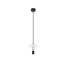 Pendul NovaLuce ANAFI metal, sticla, acril, negru, alb, LED, 8W, 3000K, 395 Lm - NL-9695275