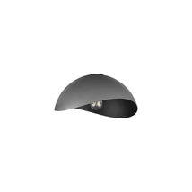 Aplica de tavan NovaLuce OPSI metal, gri, negru, E27 - NL-9695304