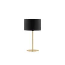 Veioza NovaLuce SIBNIA metal, textil, negru, auriu, E27 - NL-9695330