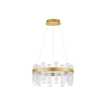 Pendul NovaLuce ARGO metal, acril, auriu, transparent, LED, 3000K, 81W, 3120lm - NL-9756714