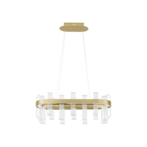 Pendul NovaLuce ARGO metal, acril, auriu, transparent, LED, 3000K, 82W, 3133lm - NL-9756715
