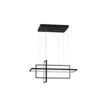 Pendul NovaLuce CLEA metal, negru, LED, 2700K-5000K, 59W, 2129lm - NL-9756719
