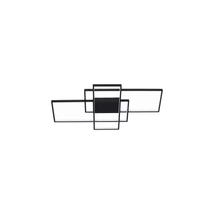 Plafoniera NovaLuce CLEA metal, negru, LED, 2700K-5000K, 58W, 3455lm - NL-9756720