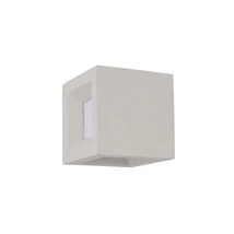 Aplica de perete exterioara NovaLuce Castro beton, plastic, alb, E27, IP65 - NL-9762162