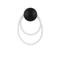 Aplica de perete NovaLuce ILANE metal, plastic, negru, alb, LED, 16W, 3000K, 800 Lm - NL-9780100