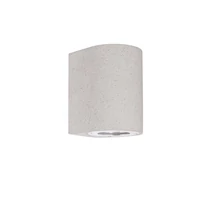 Aplica de perete exterioara NovaLuce Lido beton, sticla, alb, GU10, IP65 - NL-9790531