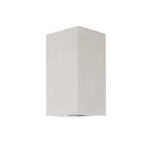 Aplica de perete exterioara NovaLuce Fuento beton, sticla, alb, 2xGU10, IP65 - NL-9790551