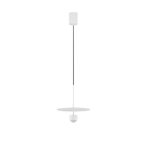Pendul NovaLuce EDEM metal, alb, LED, 8W, 3000K, 590 Lm - NL-9870044