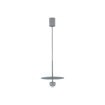 Pendul NovaLuce EDEM metal, gri, LED, 8W, 3000K, 590 Lm - NL-9870046