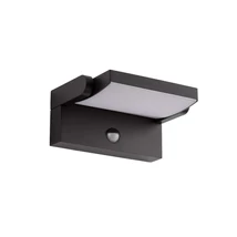 Aplica de perete solara exterioara cu senzor NovaLuce GERBER metal, plastic, negru, alb, LED, 3000K, 20W, 1260lm, IP54 - 9923423