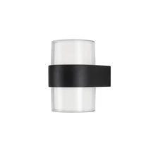 Aplica de perete exterioara NovaLuce Darf metal, plastic, negru, LED, 3000K, 2x5W, 690lm, IP65 - NL-9925666