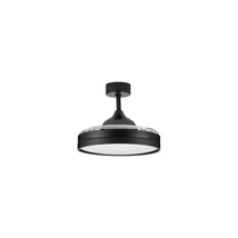 Plafoniera cu ventilator NovaLuce NEVMA metal, plastic, negru, alb, transparent, LED, 36W, 3000-4000-6500K, 4100 Lm - NL-9952377