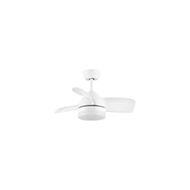 Plafoniera cu ventilator NovaLuce NERINA metal, plastic, alb, transparent, LED, 18W, 3000-4000-6500K, 2190 Lm - NL-9952379