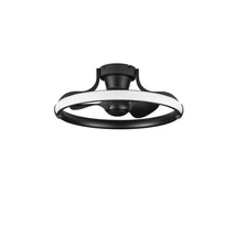 Plafoniera cu ventilator NovaLuce BREVIA metal, plastic, negru, LED, 35W, 3000K, 2198 Lm - NL-9952380