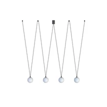 Pendul Nowodvorski SLING metal, sticla, negru, alb, G9 - TL-10354