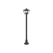 Lampadar exterior Nowodvorski AMELIA metal, sticla, negru, transparent, E27, IP44 - TL-10497