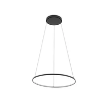 Pendul Nowodvorski CIRCOLO metal, negru, LED, 3000K, 21W, 660lm - 10812