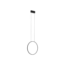 Pendul Nowodvorski CIRCOLO metal, negru, LED, 4000K, 18W, 600lm - 10860