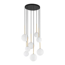 Pendul Nowodvorski KARO metal, sticla, negru, auriu, alb, G9 - TL-10934