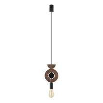 Pendul Nowodvorski DROPS WOOD metal, lemn, negru, maro, E27 - 11176